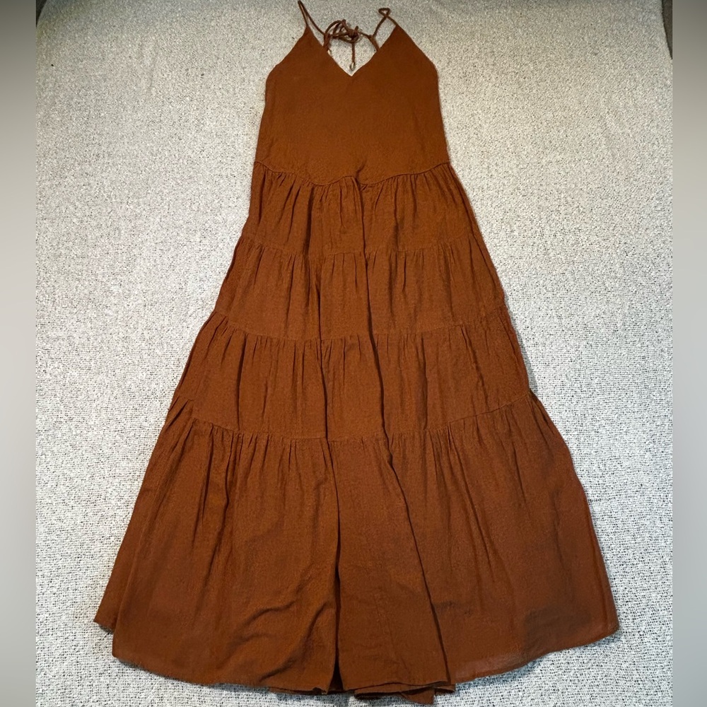 RARE! Free People Bianca Linen Dress Size L - Picture 3 of 9
